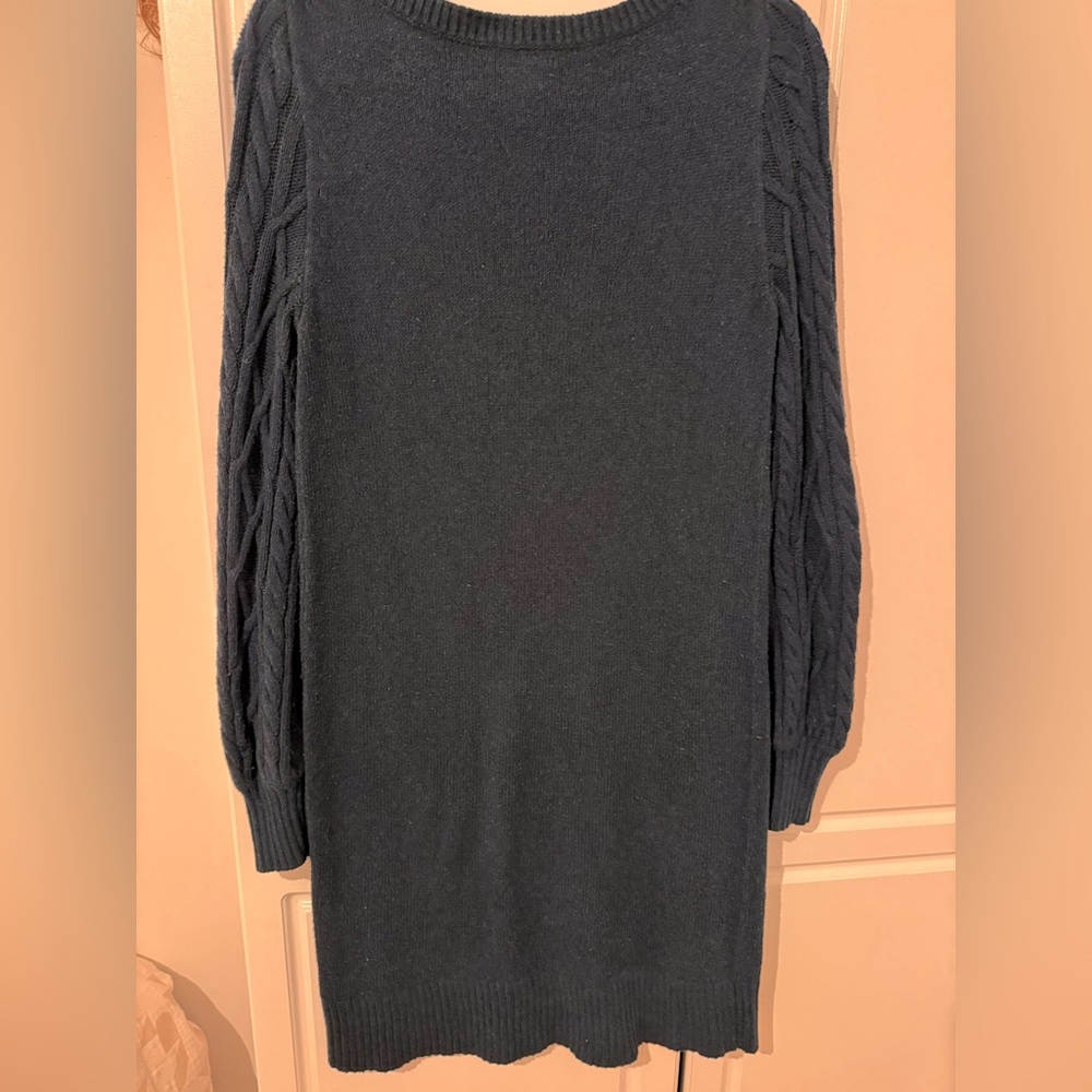 Green/teal sweater dress
